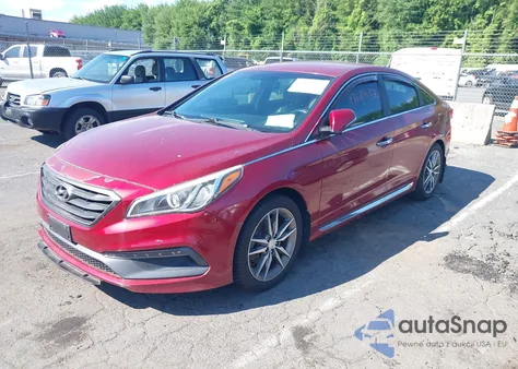 2015 Hyundai Sonata Sport 2.0T from USA, damaged, VIN 5NPE34AB0FH224613
